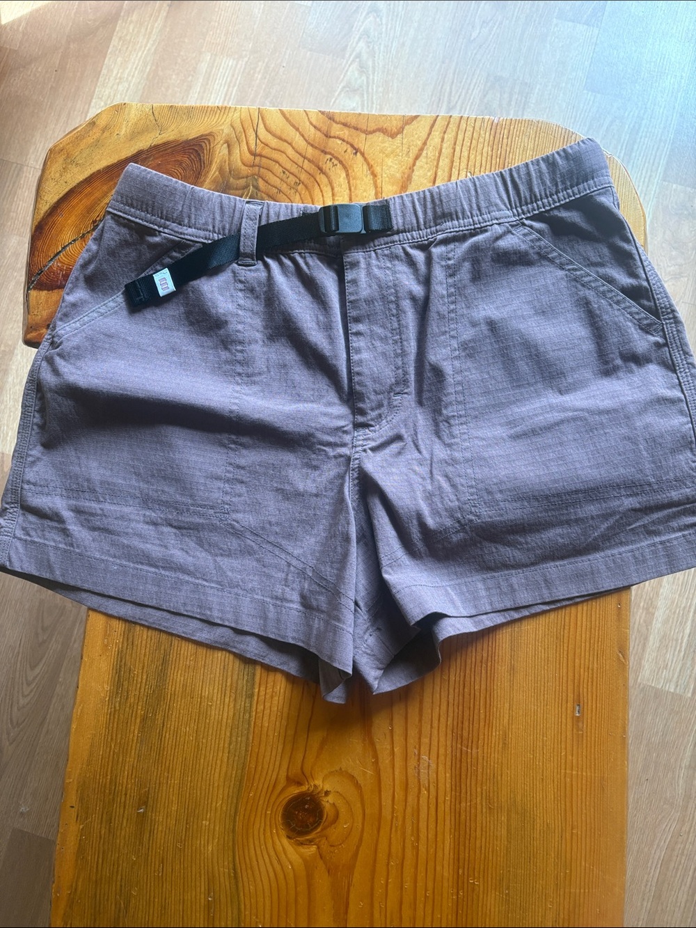 Women’s Casual Elastic-Waist Shorts in Dusty Mauve
